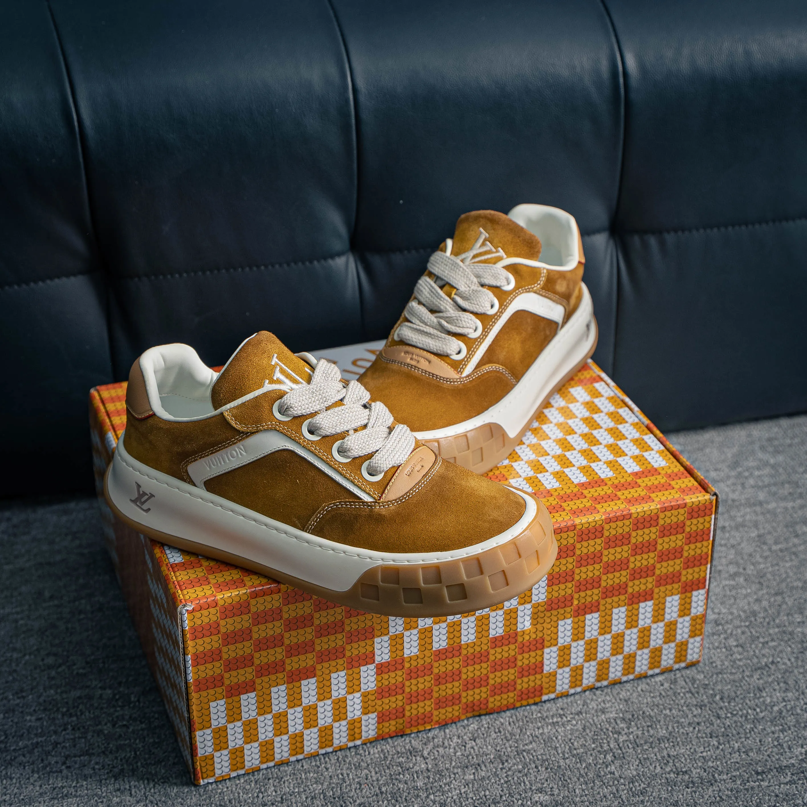 YS Premium -- LOUIS VUITTON Tilted Series｜2026 LV Tilted Low Sneakers Series Low-Top Retro Skate Shoes